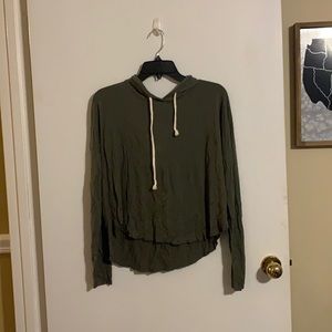 Double Zero cropped hoodie